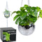 Disco Ball Planter – Value Package: Mirror Disco Planter with Chain, Macrame Hanger and Acrylic Stand for Desk, Includes Self Watering Insert, Disco Ball Decor | 6 Inch Silver