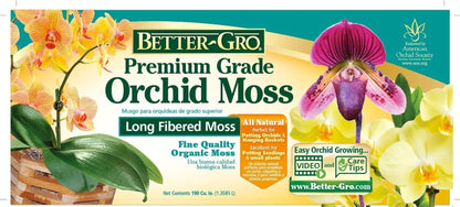 50450 Premium Grade Moss-100% Natural for Orchids, Ferns, and Hostas, Excellent for Hanging Baskets and Propagating Plants Sphagnum Moss, 190 Cu. In, Tan