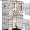 39-Inch Roof Top Large Flight Parrot Bird Cage for Small Quaker Parrot Cockatiel Sun Parakeet Green Cheek Conure Budgie Finch Lovebird Canary Pet Bird Cage W/Toys